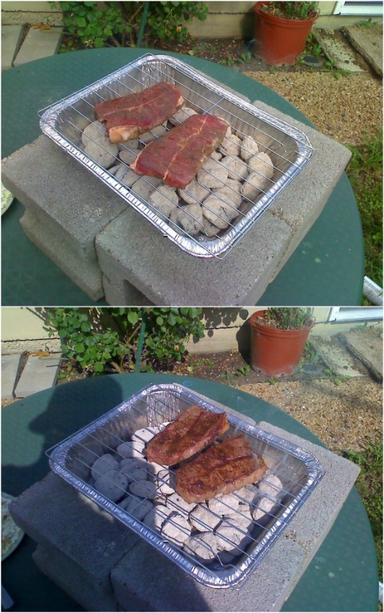 Easy $2 DIY Charcoal Grill