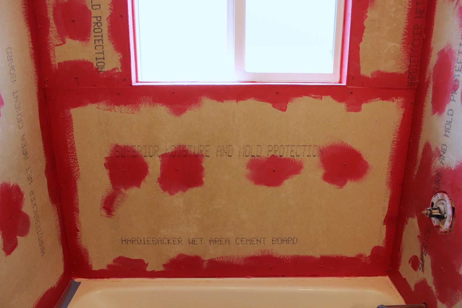 DIY Tile Shower Tub Surround - prepare the wall