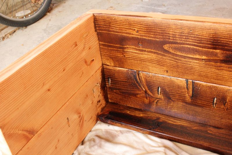 How to Stain Wood - apply the wood stain