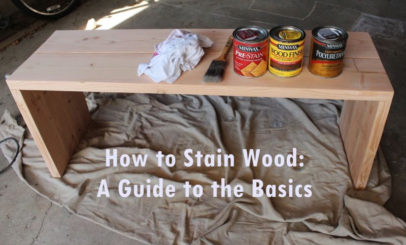 How to Stain Wood- supplies