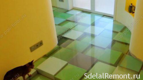 3D self-leveling floor