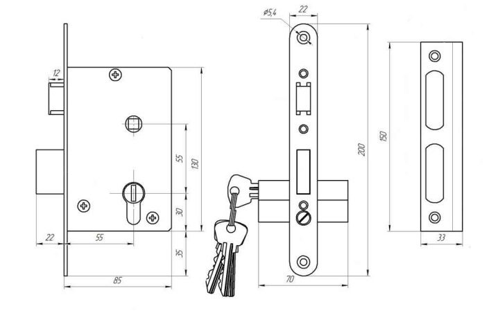 Врезные замки для стальной двери: устройство, виды и установка