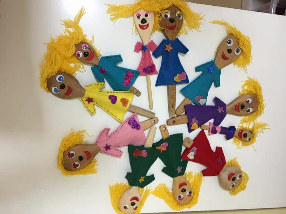 Photo of Wooden spoon puppet craft