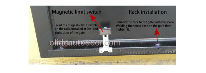 Automatic Sliding Metal Gate gear rack