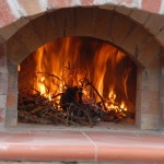 The first drying fire in our pizza oven.